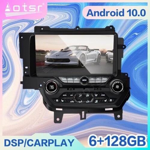 12.3'' 128G Android 10 For Corvette C7 Stingray Z06 2014+ Car Auto Radio Multimedia Video Player Navigation Stereo GPS HeadUnit