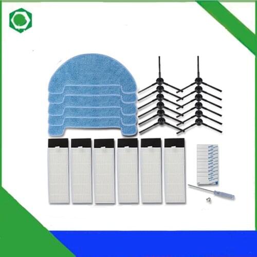 Side brush Hepa filter Dust cleaning Mop pad for Ecovacs CEN550 CEN553 CEN555 cen665 DL33 BFD-WWT DG800 Vacuum Cleaner
