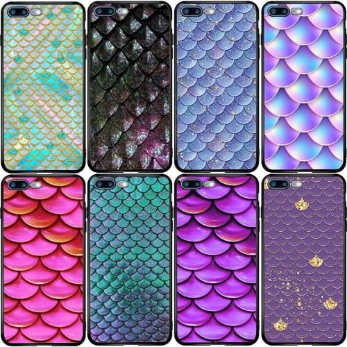 Cover Case for Huawei Honor 8 9 Y5 Y6 Y7 Y9 P Smart Z Prime Pro 2017 2018 2019 2020 Glitter Mermaid Scales