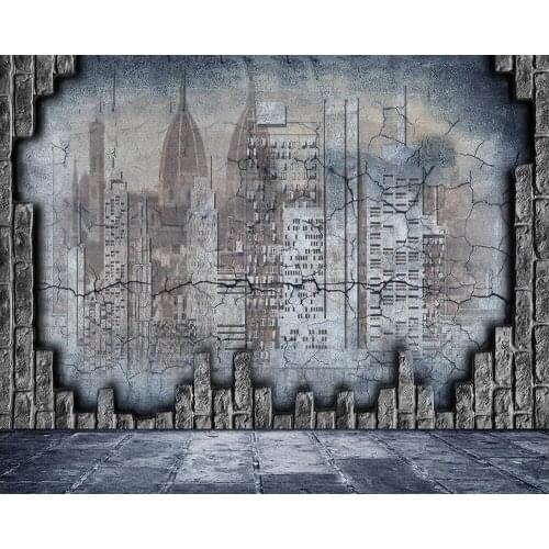 Decorative wallpaper 3D building background wall
