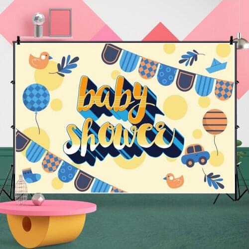 Childlike Balloon Banner Background Portrait Photography Baby Shower Photozone Decors Backdrops Studio Accessories