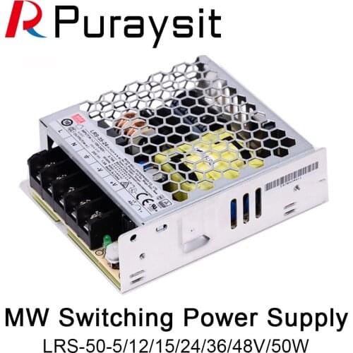 MeanWell LRS-50 Series 50W 3.3V 5V 12V 15V 24V 36V 48V meanwell Single Output Switching Power Supply