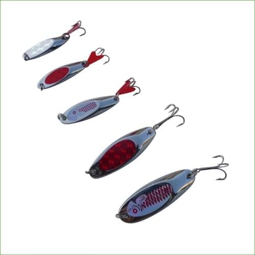 L012B Metal Spinner Spoon Lures Hard Bait Sequins Paillette Artificial Baits Trout Fishing Lure Spinnerbait 7g-25g