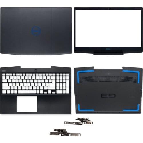 New Laptop Back Cover/Front Bezel/Palmrest/Bottom Case/Hinges For Dell G3 3590 Series Black Blue Logo 03HKF A B C D Cover
