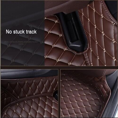 Fully enclosed waterproof abrasion-resistant leather car floor mat For subaru xv 2018 outback forester 2009 legacy waterproof