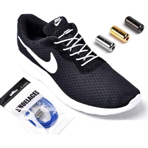 New Arrival 1 Pair No Tie Shoelaces Elastic Locking Round Shoelace Shoe Laces for Shoestrings Running/Jogging/Triathlon
