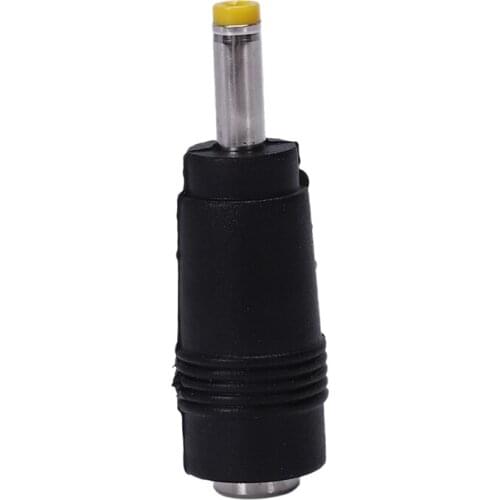 Yellow Tip 4.0x1.7 mm Male Plug to 5.5x2.1mm Female Jack DC Power Connector Black Promotion