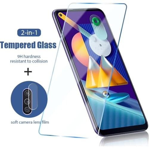 2 in 1 Tempered glass On Samsung Galaxy A50 A40 A30 A20 A10 Back Camera Protective Film for Samsung A 50 A70 HD Hard Front Glass