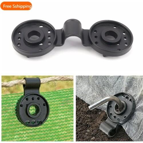 5~50pcs Round Shape Black Sunshade Net Clip Garden Tools Greenhouse Shade Cloth Fix Clamp Plastic Grommet Netting Button Fixed