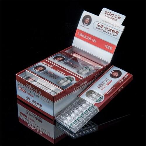 10/20Pcs ZB-100DH Disposable Womens Cigarette Filter Three Layer Filter Cigarette Filter Fine Cigarette Universal Smoking Tools