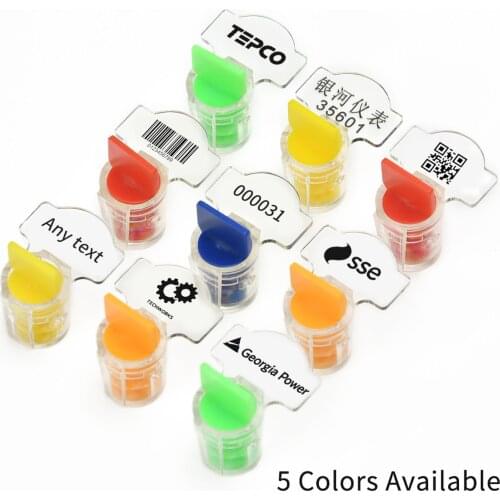 1000 Roto Security Plastic Water Meter Seal Tamper Resistant Utility Twist Tight with Progressive Numbers for Electric Meter