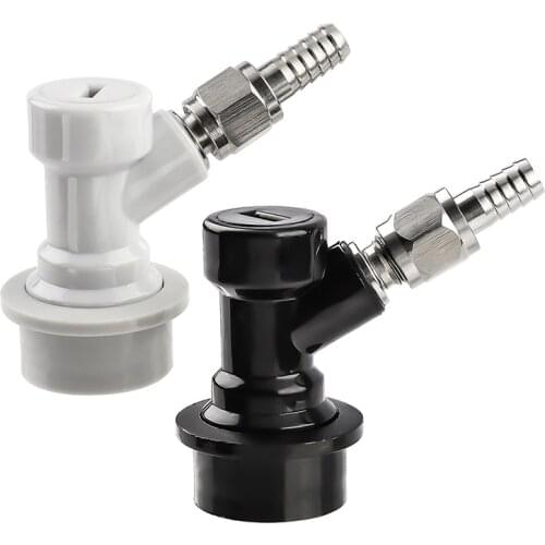 TWELVETAP Thread Ball Lock Keg Disconnect Liquid Gas Barbed Fast Connectors Beer With 1/4'' Swivel Nuts Metal Joint