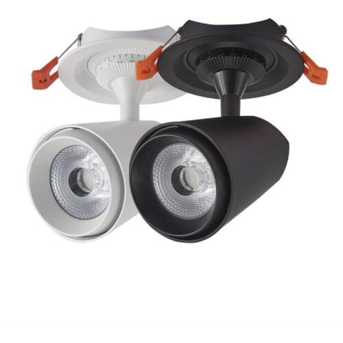 2pcs Dimmable 360 Angle Rotatable LED Ceiling Spot Light 15W 25W 35W Round LED Recessed Downlight with AC 85-265V LED Driver