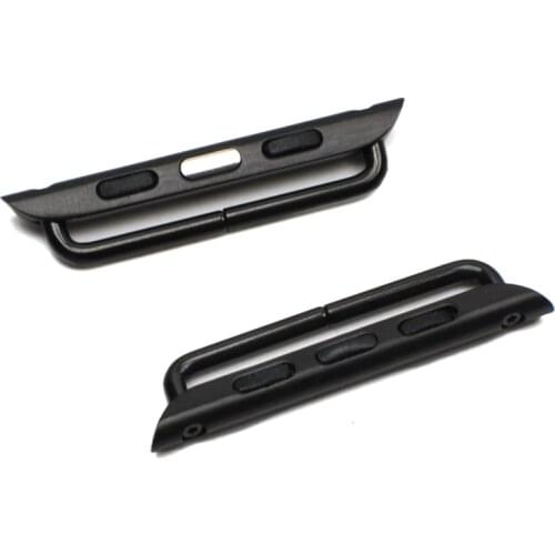 A pair Adapter For apple Watch band 5 4 3 2 iwatch band 42mm 38mm Strap stainless steel belt Watchband Accessories Connector