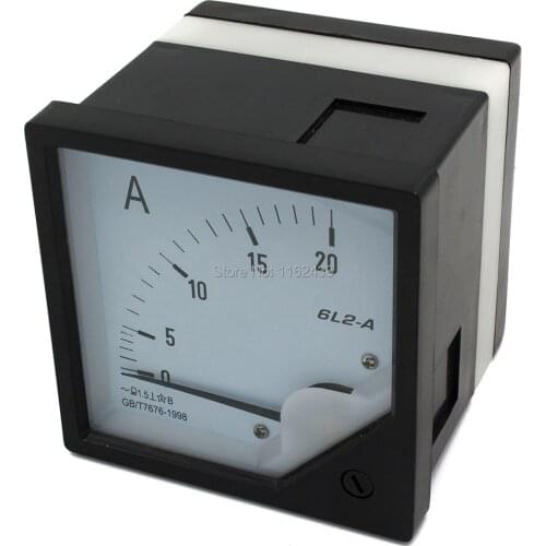 6L2-A pointer ammeter analog AMP meter 80mm x 80mm size 5A 10A 20A 30A 50A
