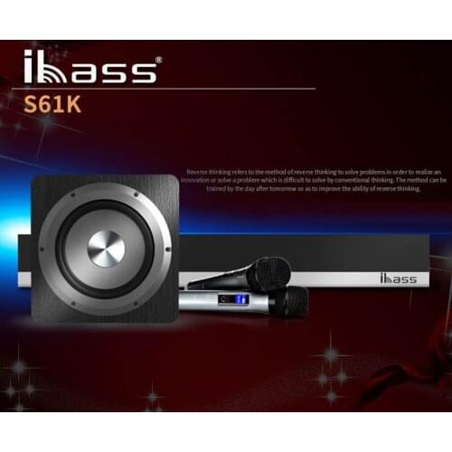 Bluetooth Soundbar IBASS 61K Speaker With Microphone Surround sound home theater Bluetooth Speaker USB AUX optical Coaxial