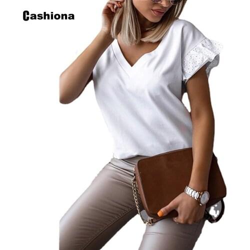 Plus Size 3xl Women Top European Style Blouses 2021 Summer New Patchwork Long Sleeve Ruffle Mesh blusas shirt ropa mujer femme