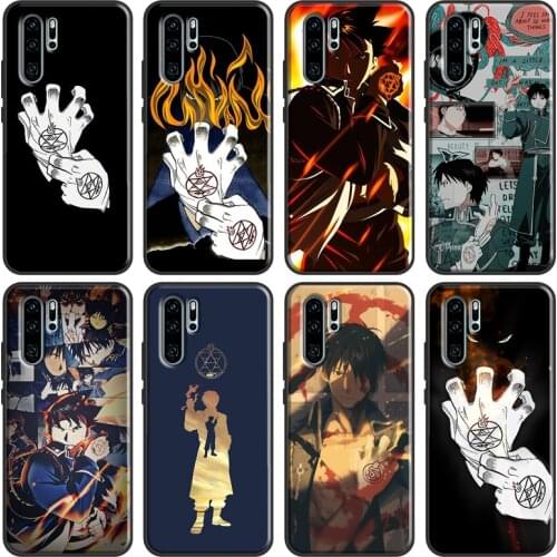 Fullmetal Alchemist Mustang Gloves Case For Huawei P30 Pro P20 P40 Mate 10 20 Lite Nova 5T P Smart Z 2019 Honor 8X 9X 8A 10i