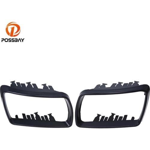 POSSBAY ABS Rear View Side Mirror Cover Trim Frame Decoration for BMW X5 E53 3.0d/3.0i/4.4i 1999-2006 Rearview Mirror Covers