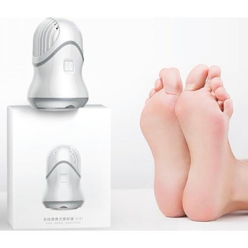 Rechargeable Pedicure Tools Portable 2 Levels Electric Foot Sharpener Exfoliating Callus Remover Detachable Washed Grinding Head