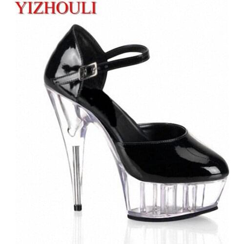 Classics Womens Clear Sole 15CM High Heel Platforms Pole Dance / Performance / Star / Model Shoes, Wedding Shoes