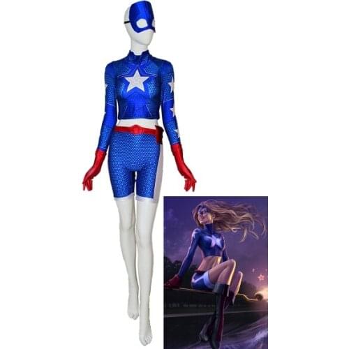 Stargirl Costume Spandex Printed Adults And Kids Superhero Cosplay Suit Halloween Party Cosplay Bodysuit Custom Made