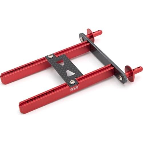 KYX Racing Metal Carbon Fibre Rear Body Mounts Posts Bracket Car Shell Column for 1/10 RC Crawler Car Traxxas TRX-4 TRX4