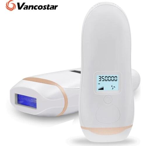 IPL Laser Hair Removal 350000 Flashes LCD Display Epilator Permanent Bikini Trimmer Vancostar V-701 Electric depilador a laser