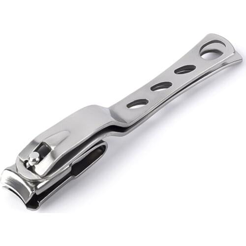 Stainless Steel 360 Degree Rotary Cuticle Nail Clipper Fingernail Toenail Cutter