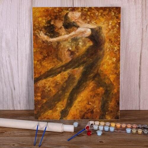 Landscape Rain City Night Street DIY Painting By Numbers Kit Oil Paints 50*70 Painting On Canvas Loft Wall Picture Wholesale