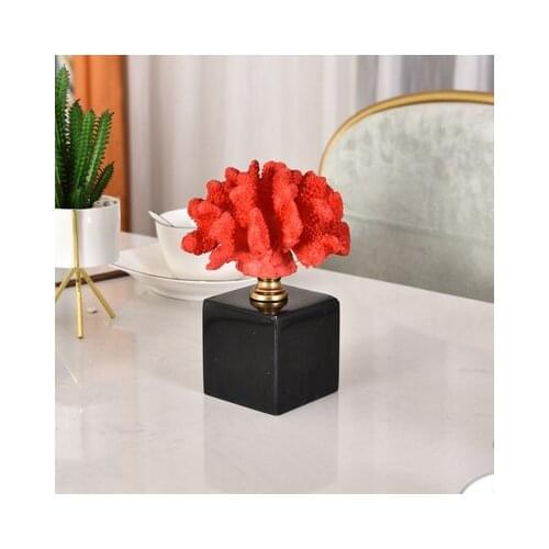 Nordic coral ornament model room decoration modern simple home living room study Creative lovers handicraft