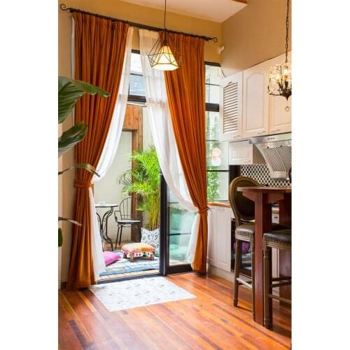 Nordic Simple Modern Light Luxury High Shading Silk Curtains for Living Room Bedroom Supple Velvet Fabric Customize Home Decor