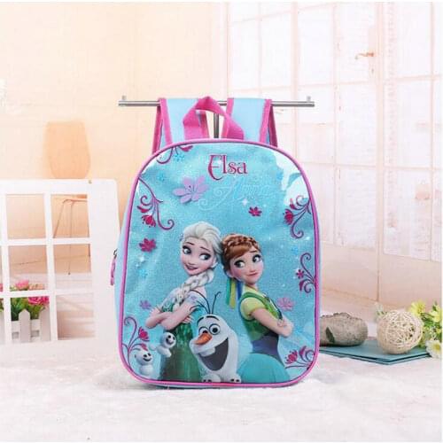 2017 New kids cartoon Elsa Anna schoolbag girls princess cute school bag sofia Kindergarten backpacks in stock