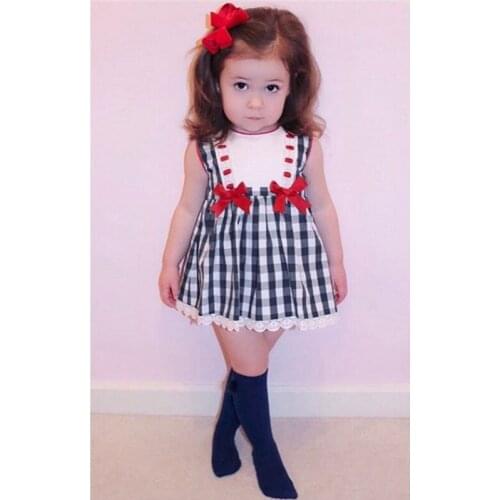 2020Summer New Arrivals Kids Girls Lattice Dress+panty 2pcs Toddler Girl Clothes Girls Boutique Outfits Birthday Party Clothes