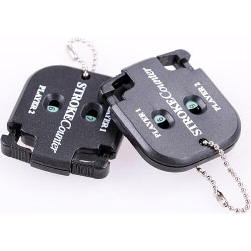 Portable 2 Players Outdoor Golf Sport Stroke Shot Score Counter with Key Chain club party competition outdoor activities supply