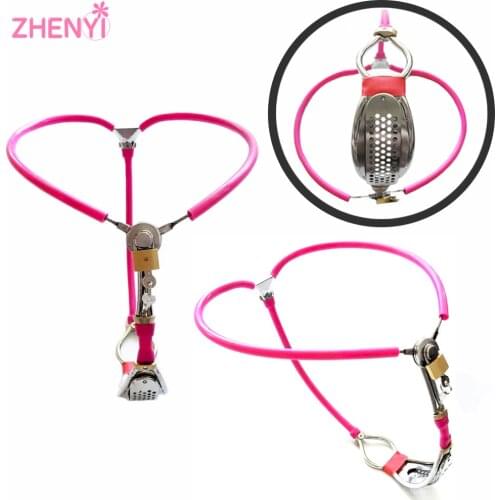 Couples Sex Toy Adjustable Male Female Chastity Belt Cage Pants Bondage Restraints Device Tools For Couples BDSM Chastity Toys