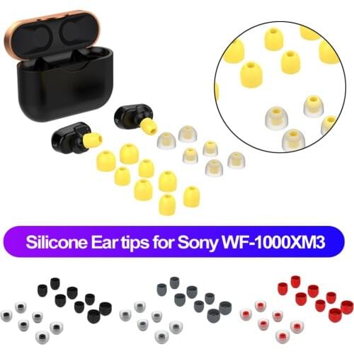 7 Pairs Silicone Earbuds T200 Ear Tips In-Ear Earphone Cover Replacement Cushions Ear pads Headphones Case For Sony WF-1000XM3