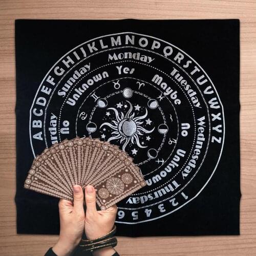 Tarot Tablecloth Divination Tarot Card Pad Pendulum Magic Runes Tarot Altar Table Cloth 30x30cm High Quality