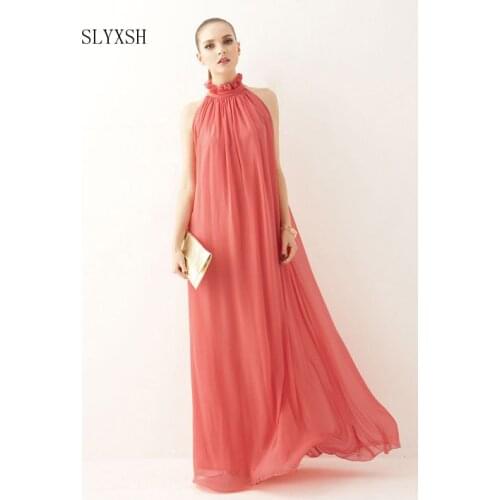 SLYXSH 2017 New summer Maternity Dresses long Chiffon Bohemian Dress Clothes For Pregnant Women Maternidade Pregnancy Clothing