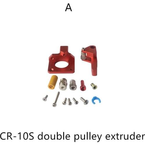 CR-10S Extruder Double pulley 3d Printer Parts Aluminum Alloy Block Extrusion For CR10S