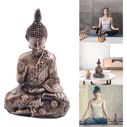 Resin Buddha Statue Resin Garden Buddha Retro Buddha Statue Meditating Buddha Statue Garden Ornament India Sakyamuni Figurine