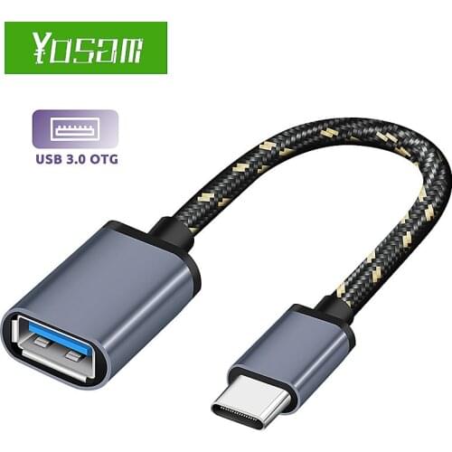 YOSAM USB C to USB Adapter OTG Cable USB Type C Male to USB 3.0 Female Cable Adapter for MacBook Pro Smartphone Type-C Adapter
