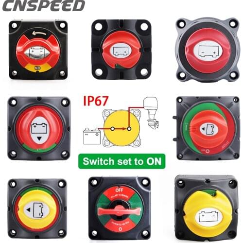On-Off Dc 48v Battery Disconnect Switch Mass Rotary Isolator Switches Single Circuit For Rv Switch Camping Car Boat/Caravan/Yach