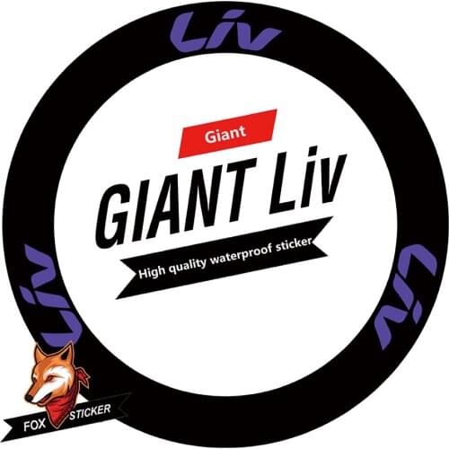 700c road bicycle carbon wheelset sticker 30/35/38/45/50/55/60/65/70/80/88mm brand road bicycle wheels sticker for G1ant liv