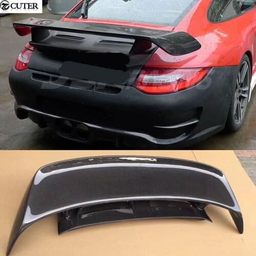 Carbon fiber rear spoiler wing Car body kit for Porsche 911 Carrera 991 GT3 10-13