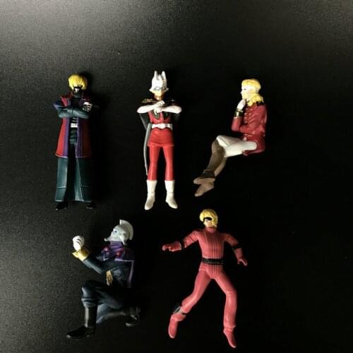 Bandai Animation GUNDAM Toy Figures Char Aznable Graham Aker Full Frontal Mask Series PVC Model Toys