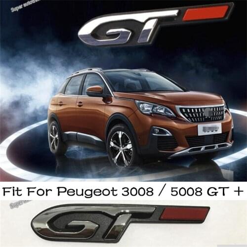 Lapetus ABS Side Car Body Emblem Logo Label Cover Accessories Exterior Trim 1 Pcs Fit For Peugeot 3008 / 5008 GT