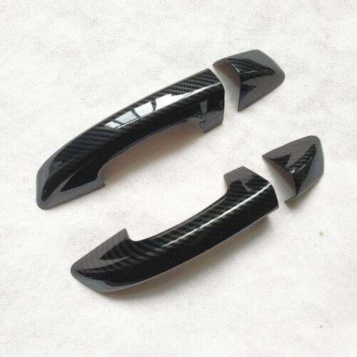 Suitable for Volkswagen Vw Scirocco 3 Mk3 Door Handle Cover Trim Handles Covers Car Accessories Plastic Carbon Fiber
