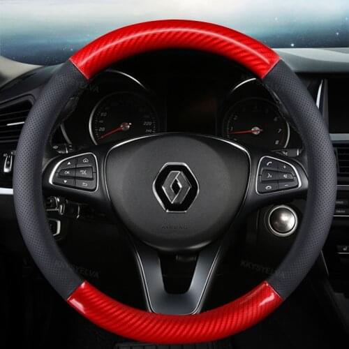 Steering Wheel Cover for Renault Scenic Clio Laguna 2 3 4 5 Kangoo Fluence Megane Trafic Talisman Twingo Kaptur Car Accessories