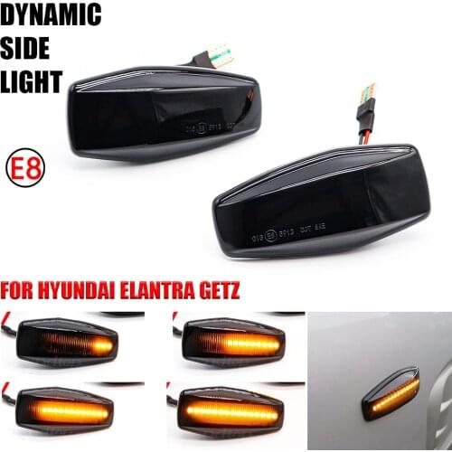 Dynamic Turn Signal LED Light Side Fender Marker For Hyundai I10 Trajet Sonata Elantra Getz XG Tucson Terracan Coupe Matrix